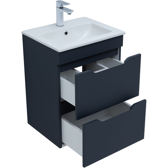 ТУМБА ПОД РАКОВИНУ AQUANET ПРАКТИКА 50 МАРЕНГО (2 ЯЩИКА)