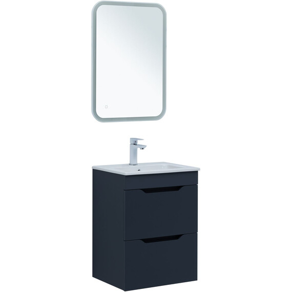 ТУМБА ПОД РАКОВИНУ AQUANET ПРАКТИКА 50 МАРЕНГО (2 ЯЩИКА)