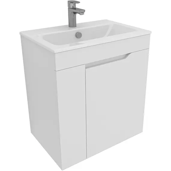 ТУМБА ПОД РАКОВИНУ AQUANET ПРАКТИКА 60 БЕЛЫЙ МАТОВЫЙ