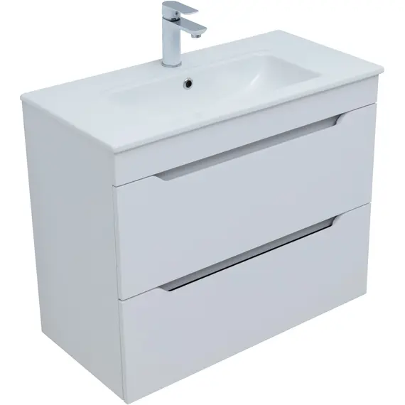 ТУМБА ПОД РАКОВИНУ AQUANET ПРАКТИКА 80 БЕЛЫЙ МАТОВЫЙ