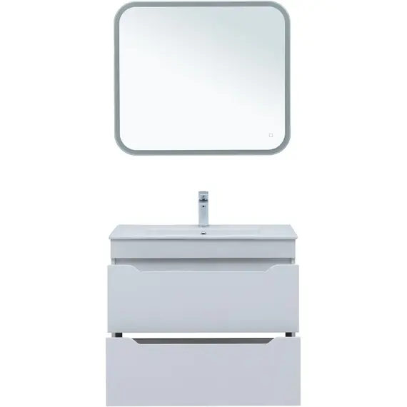 ТУМБА ПОД РАКОВИНУ AQUANET ПРАКТИКА 80 БЕЛЫЙ МАТОВЫЙ