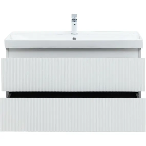 ТУМБА ПОД РАКОВИНУ AQUANET АЛЬТЕРА 100 БЕЛЫЙ МАТОВЫЙ