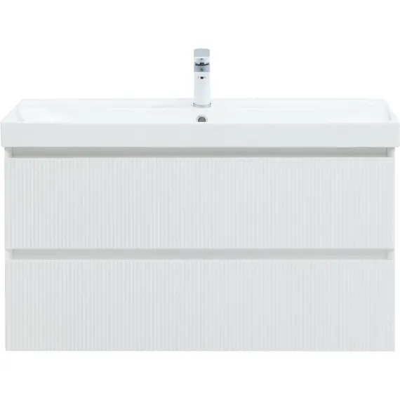 ТУМБА ПОД РАКОВИНУ AQUANET АЛЬТЕРА 100 БЕЛЫЙ МАТОВЫЙ