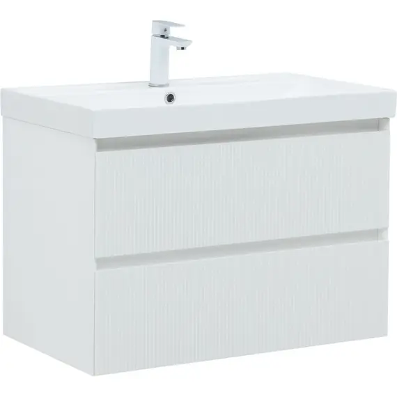 ТУМБА ПОД РАКОВИНУ AQUANET АЛЬТЕРА 80 БЕЛЫЙ МАТОВЫЙ