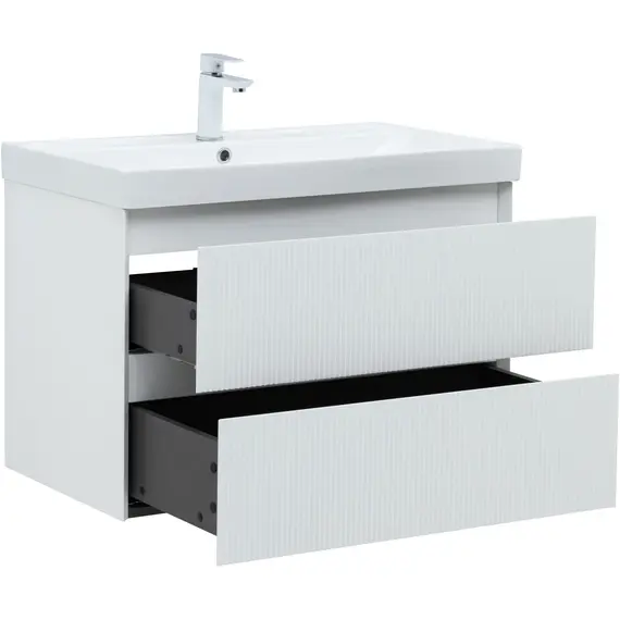 ТУМБА ПОД РАКОВИНУ AQUANET АЛЬТЕРА 80 БЕЛЫЙ МАТОВЫЙ