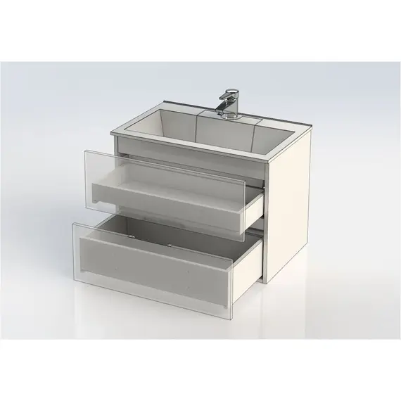 ТУМБА ПОД РАКОВИНУ AQUANET АЛВИТА 70 СЕРЫЙ АНТРАЦИТ