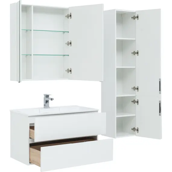 ТУМБА ПОД РАКОВИНУ AQUANET АЛВИТА 90 БЕЛЫЙ