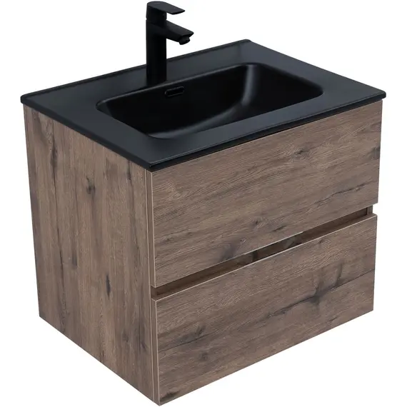 ТУМБА ПОД РАКОВИНУ AQUANET АЛВИТА NEW 60 2 ЯЩИКА, ДУБ ВЕЛЛИНГТОН ТАБАК