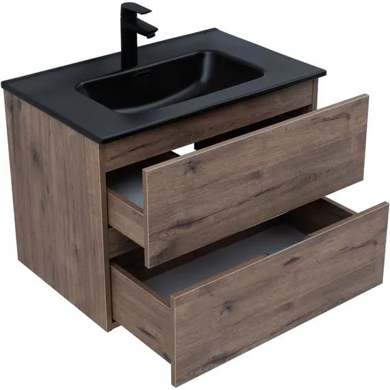 ТУМБА ПОД РАКОВИНУ AQUANET АЛВИТА NEW 70 2 ЯЩИКА, ДУБ ВЕЛЛИНГТОН ТАБАК