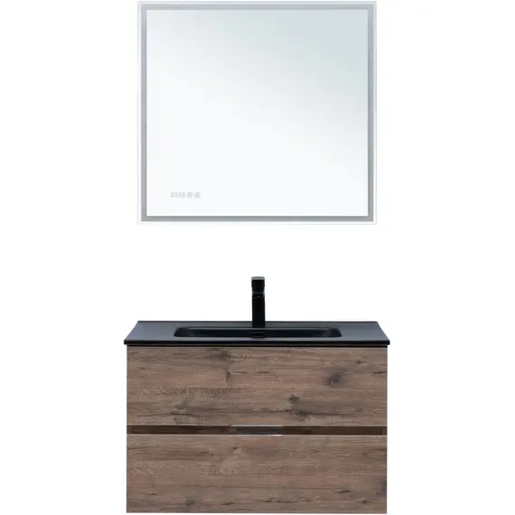 ТУМБА ПОД РАКОВИНУ AQUANET АЛВИТА NEW 80 2 ЯЩИКА, ДУБ ВЕЛЛИНГТОН ТАБАК