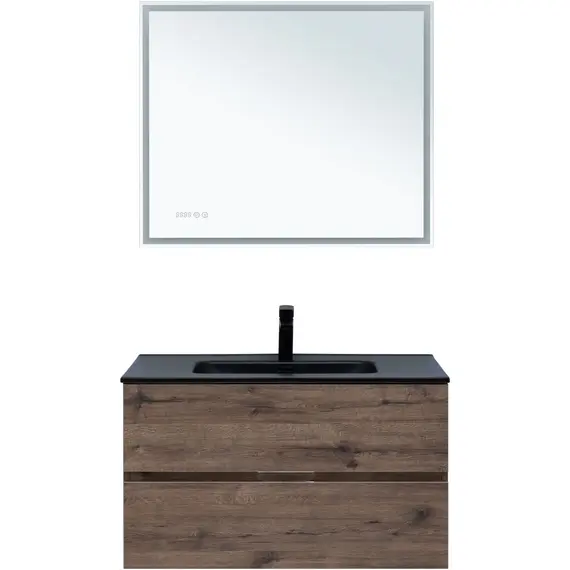 ТУМБА ПОД РАКОВИНУ AQUANET АЛВИТА NEW 90 2 ЯЩИКА, ДУБ ВЕЛЛИНГТОН ТАБАК