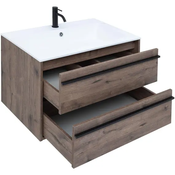 ТУМБА ПОД РАКОВИНУ AQUANET LINO 80 ДУБ ВЕЛЛИНГТОН