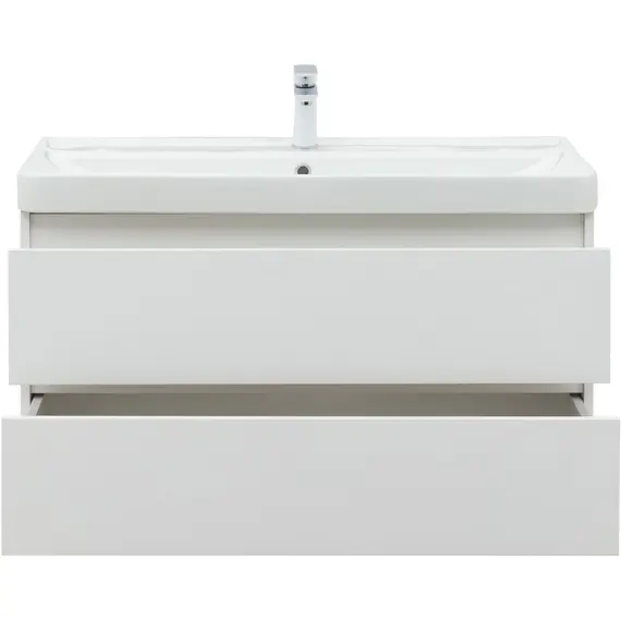 ТУМБА ПОД РАКОВИНУ AQUANET ВЕГА 100 БЕЛЫЙ ГЛЯНЕЦ