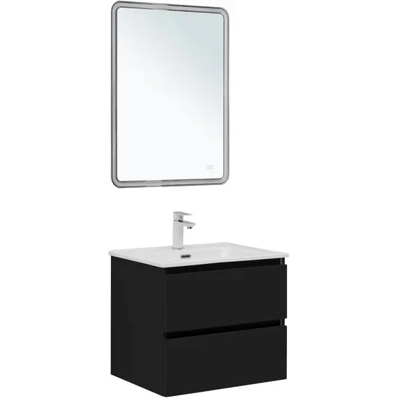 ТУМБА ПОД РАКОВИНУ AQUANET ВЕГА 2.0 60 ЧЕРНЫЙ