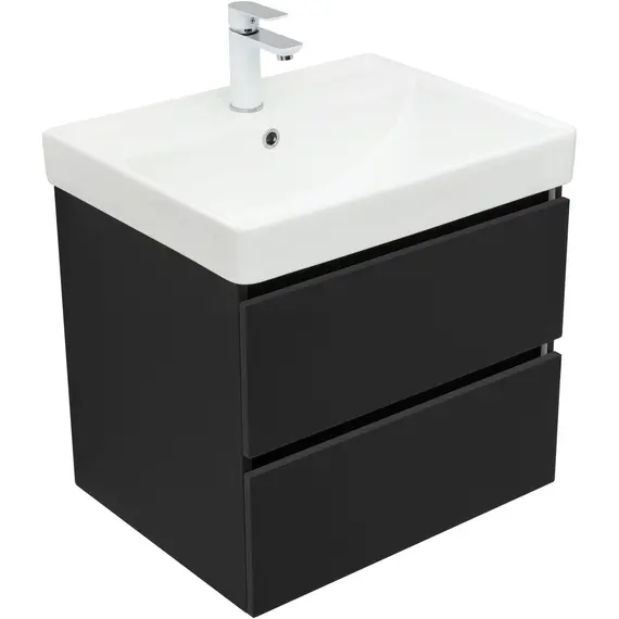 ТУМБА ПОД РАКОВИНУ AQUANET ВЕГА 2.0 60 ЧЕРНЫЙ