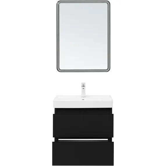 ТУМБА ПОД РАКОВИНУ AQUANET ВЕГА 2.0 60 ЧЕРНЫЙ