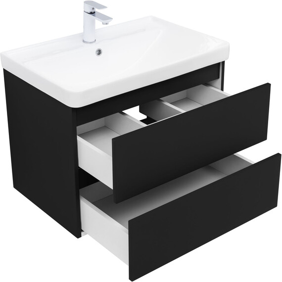 ТУМБА ПОД РАКОВИНУ AQUANET ВЕГА 2.0 70 ЧЕРНЫЙ