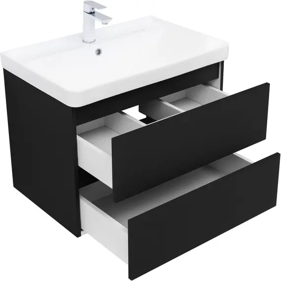 ТУМБА ПОД РАКОВИНУ AQUANET ВЕГА 2.0 70 ЧЕРНЫЙ