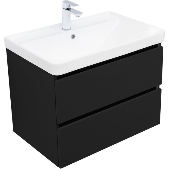 ТУМБА ПОД РАКОВИНУ AQUANET ВЕГА 2.0 70 ЧЕРНЫЙ