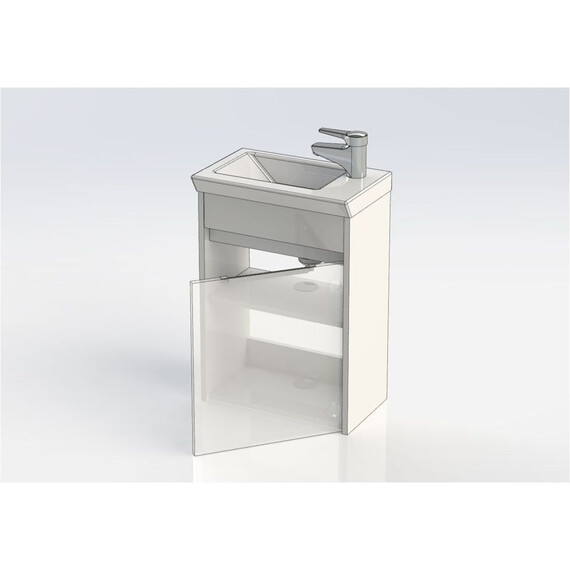 ТУМБА ПОД РАКОВИНУ AQUANET ДУВР 45 БЕЛЫЙ