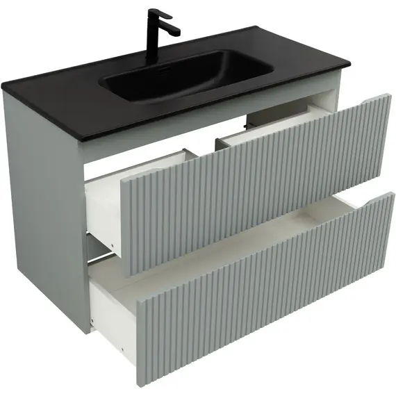 ТУМБА ПОД РАКОВИНУ AQUANET ДЖЕЙН (FLAT) 100 МИСТИ ГРИН