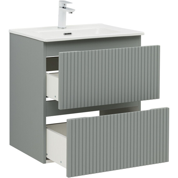 ТУМБА ПОД РАКОВИНУ AQUANET ДЖЕЙН (FLAT) 60 МИСТИ ГРИН