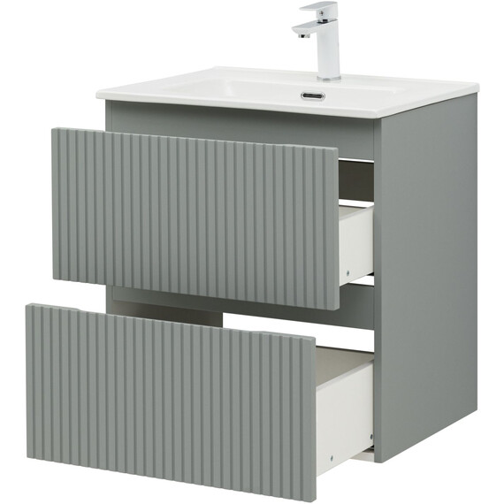 ТУМБА ПОД РАКОВИНУ AQUANET ДЖЕЙН (FLAT) 60 МИСТИ ГРИН