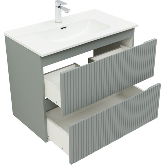 ТУМБА ПОД РАКОВИНУ AQUANET ДЖЕЙН (FLAT) 80 МИСТИ ГРИН