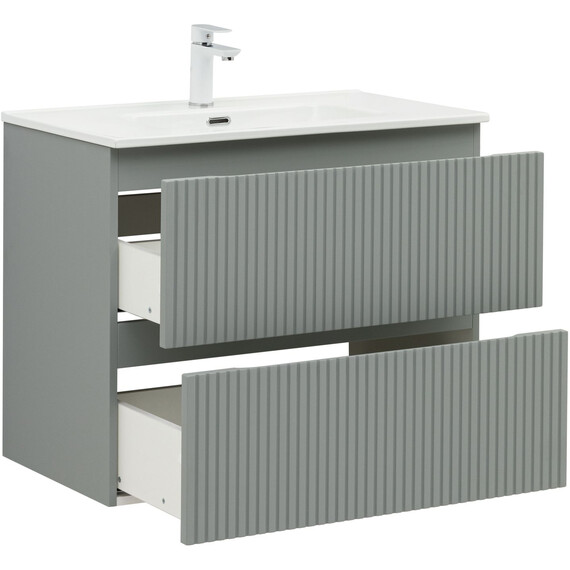 ТУМБА ПОД РАКОВИНУ AQUANET ДЖЕЙН (FLAT) 80 МИСТИ ГРИН