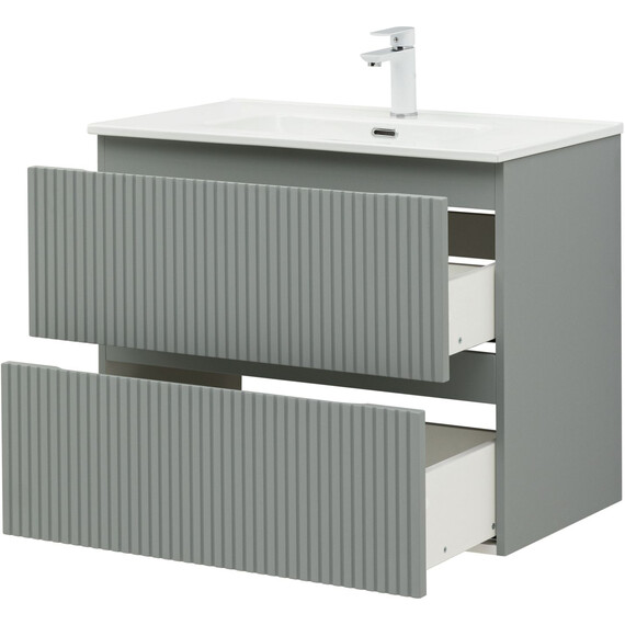 ТУМБА ПОД РАКОВИНУ AQUANET ДЖЕЙН (FLAT) 80 МИСТИ ГРИН