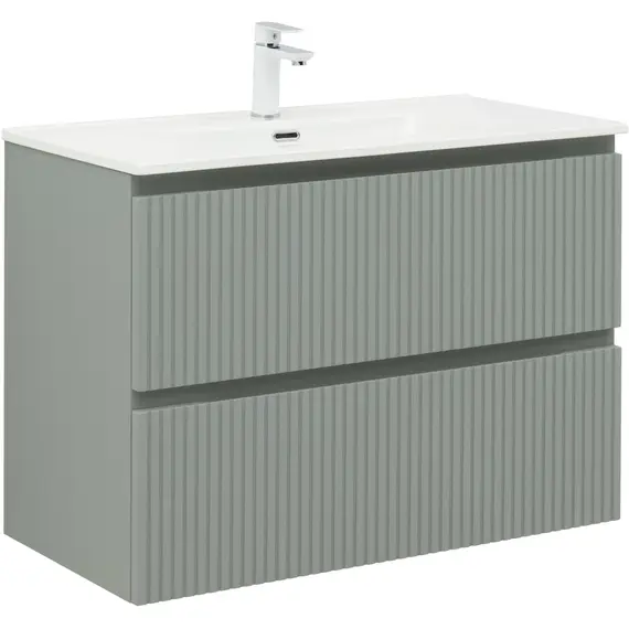 ТУМБА ПОД РАКОВИНУ AQUANET ДЖЕЙН (FLAT) 90 МИСТИ ГРИН