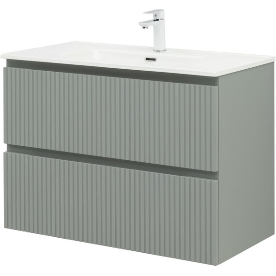 ТУМБА ПОД РАКОВИНУ AQUANET ДЖЕЙН (FLAT) 90 МИСТИ ГРИН