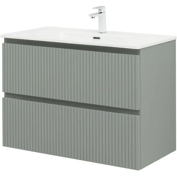 ТУМБА ПОД РАКОВИНУ AQUANET ДЖЕЙН (FLAT) 90 МИСТИ ГРИН