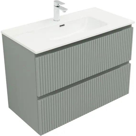 ТУМБА ПОД РАКОВИНУ AQUANET ДЖЕЙН (FLAT) 90 МИСТИ ГРИН