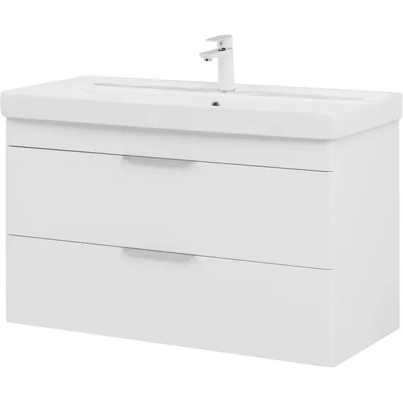 ТУМБА ПОД РАКОВИНУ AQUANET ИРИС NEW 100 БЕЛЫЙ ГЛЯНЕЦ