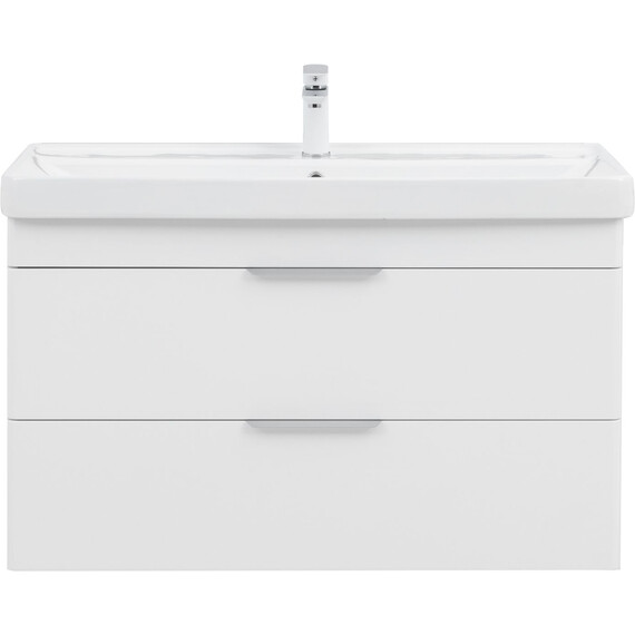 ТУМБА ПОД РАКОВИНУ AQUANET ИРИС NEW 100 БЕЛЫЙ ГЛЯНЕЦ