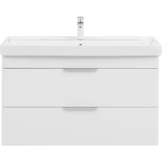 ТУМБА ПОД РАКОВИНУ AQUANET ИРИС NEW 100 БЕЛЫЙ ГЛЯНЕЦ