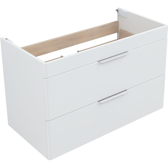 ТУМБА ПОД РАКОВИНУ AQUANET ИРИС NEW 90 БЕЛЫЙ ГЛЯНЕЦ