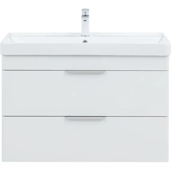 ТУМБА ПОД РАКОВИНУ AQUANET ИРИС NEW 90 БЕЛЫЙ ГЛЯНЕЦ