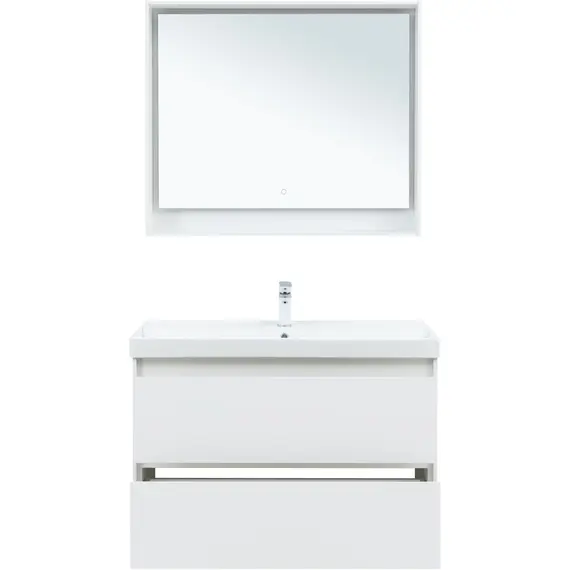 ТУМБА ПОД РАКОВИНУ AQUANET МИЛАН 100 БЕЛЫЙ ГЛЯНЕЦ