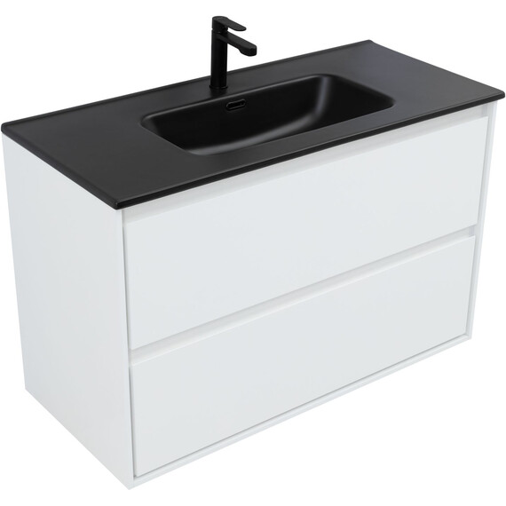 ТУМБА ПОД РАКОВИНУ AQUANET МИЛАН 100 БЕЛЫЙ ГЛЯНЕЦ