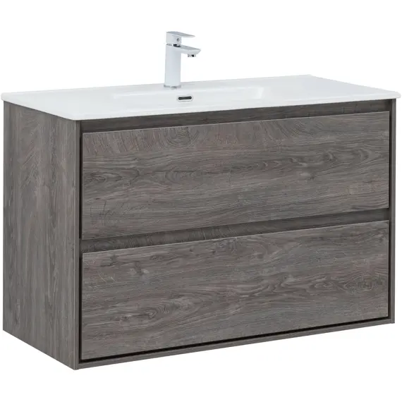 ТУМБА ПОД РАКОВИНУ AQUANET МИЛАН 100 ДУБ РОШЕЛЬЕ