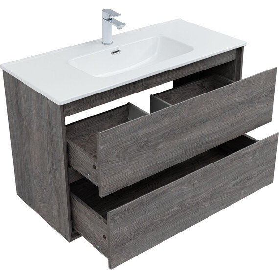 ТУМБА ПОД РАКОВИНУ AQUANET МИЛАН 100 ДУБ РОШЕЛЬЕ