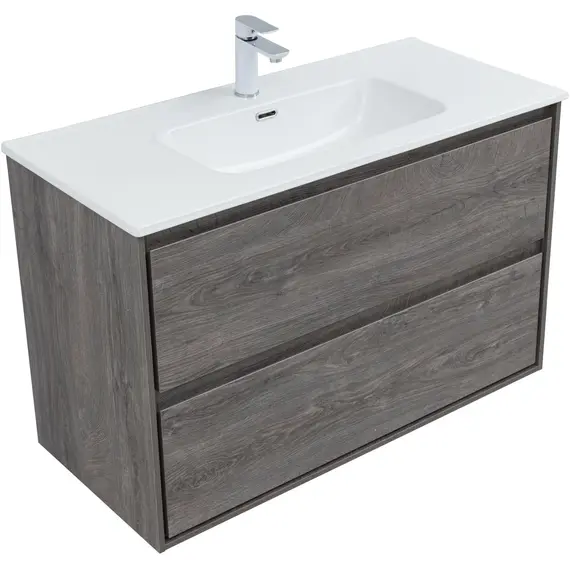 ТУМБА ПОД РАКОВИНУ AQUANET МИЛАН 100 ДУБ РОШЕЛЬЕ