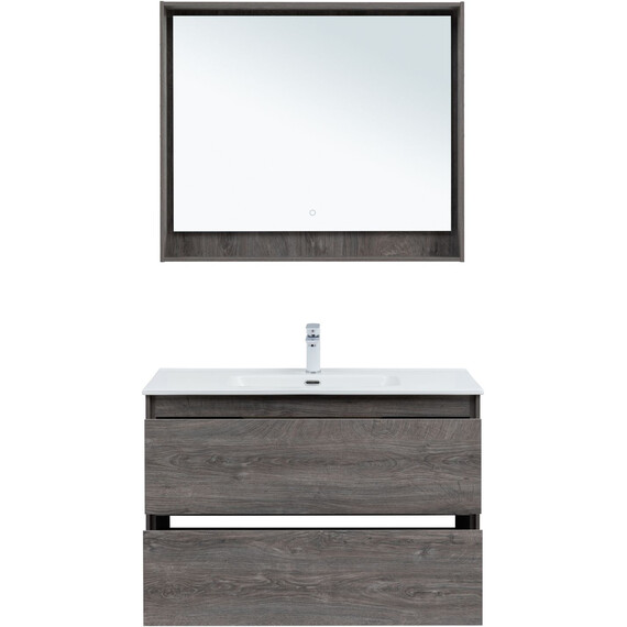 ТУМБА ПОД РАКОВИНУ AQUANET МИЛАН 100 ДУБ РОШЕЛЬЕ