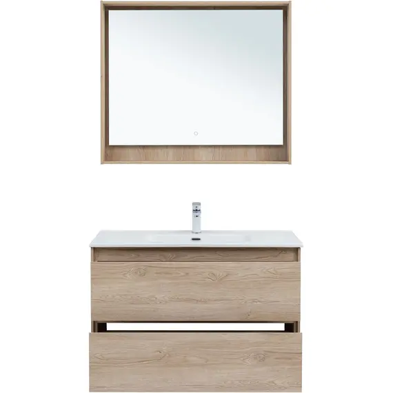 ТУМБА ПОД РАКОВИНУ AQUANET МИЛАН 100 ДУБ СВЕТЛЫЙ