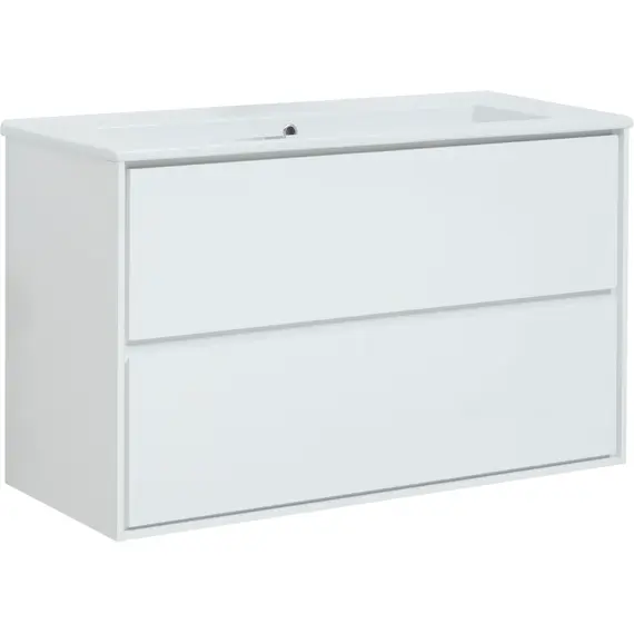 ТУМБА ПОД РАКОВИНУ AQUANET МИЛАН 105 БЕЛЫЙ ГЛЯНЕЦ