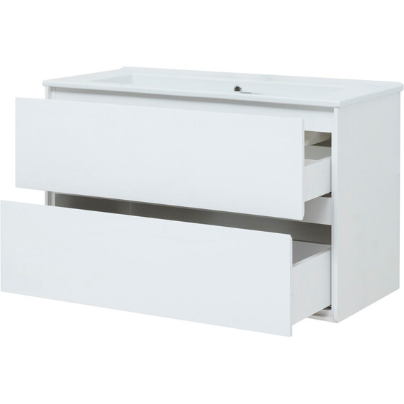 ТУМБА ПОД РАКОВИНУ AQUANET МИЛАН 105 БЕЛЫЙ ГЛЯНЕЦ