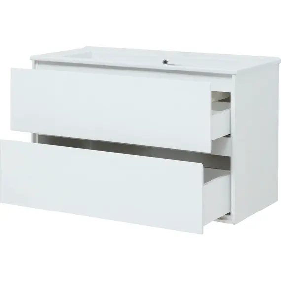 ТУМБА ПОД РАКОВИНУ AQUANET МИЛАН 105 БЕЛЫЙ ГЛЯНЕЦ