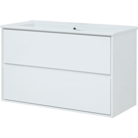 ТУМБА ПОД РАКОВИНУ AQUANET МИЛАН 105 БЕЛЫЙ ГЛЯНЕЦ